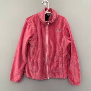 The North Face pink fleece long sleeve zipper spring fall jacket